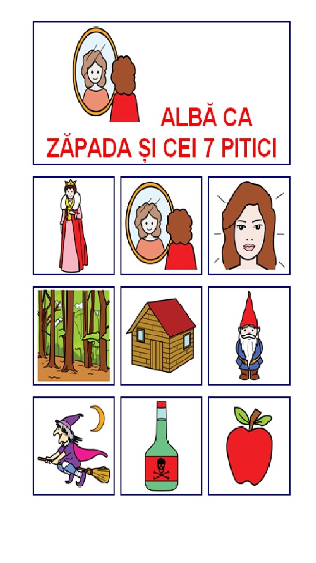 Panouri de comunicare cu povești pentru copii cu pictograme